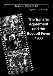 The Transfer Agreement and Boycott Fever of 1933