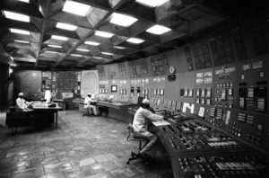 Inside the control room, 1985