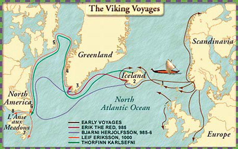 vikings journey to north america